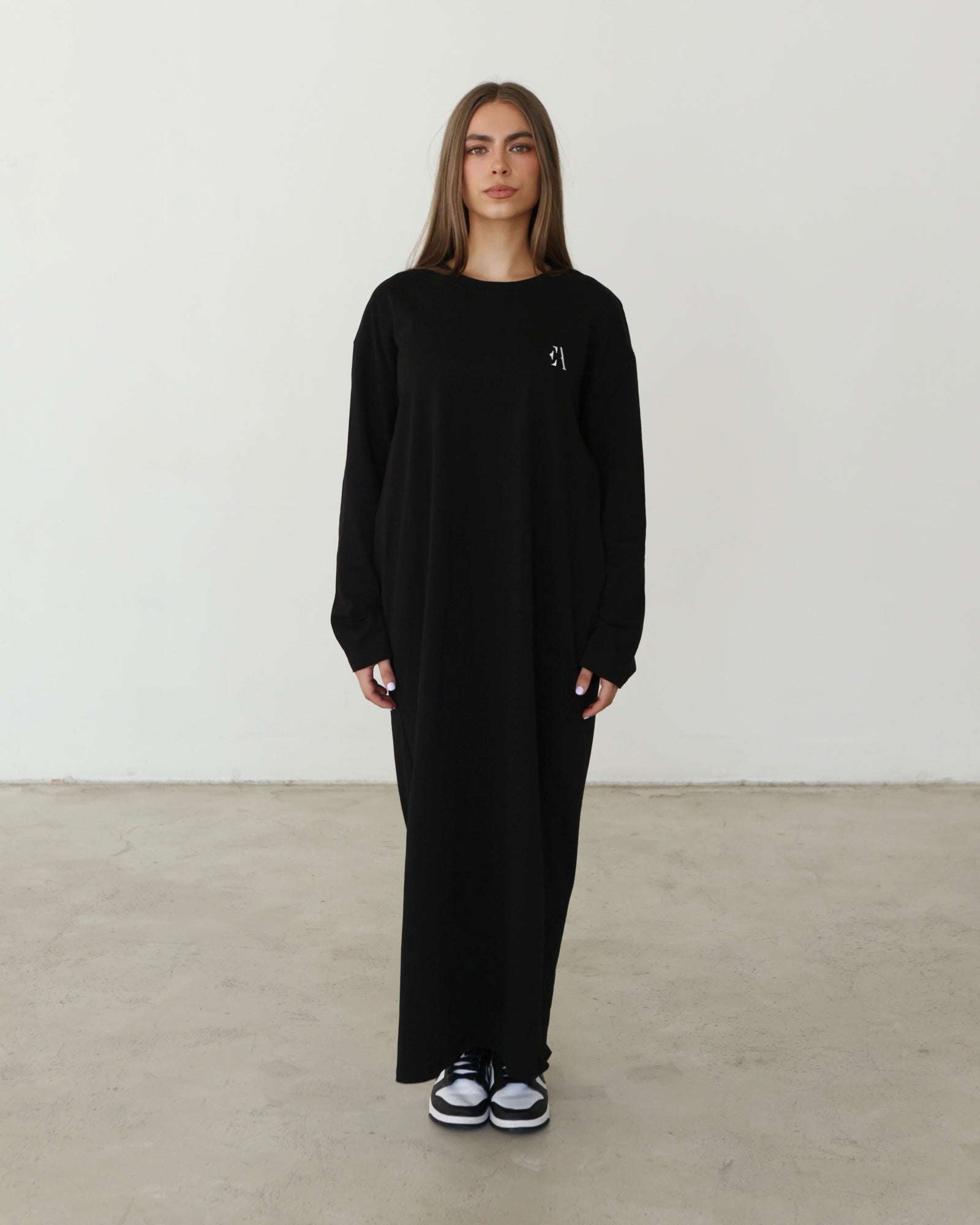 Essential T-shirt Dress Black – Empower Athleisure
