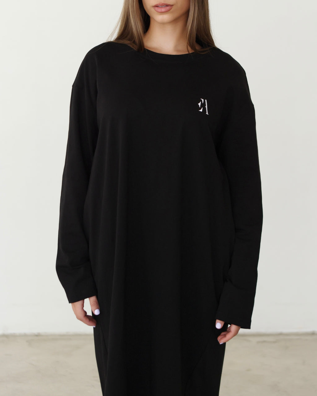 Essential T-shirt Dress Black