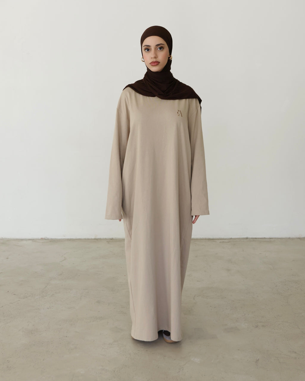 Essential T-shirt Dress Beige