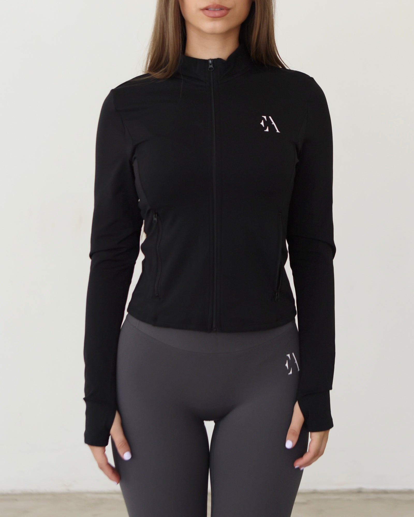 Active Zip Jacket Black