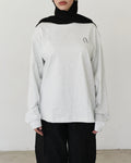 Relaxed Long Sleeve Top Grey