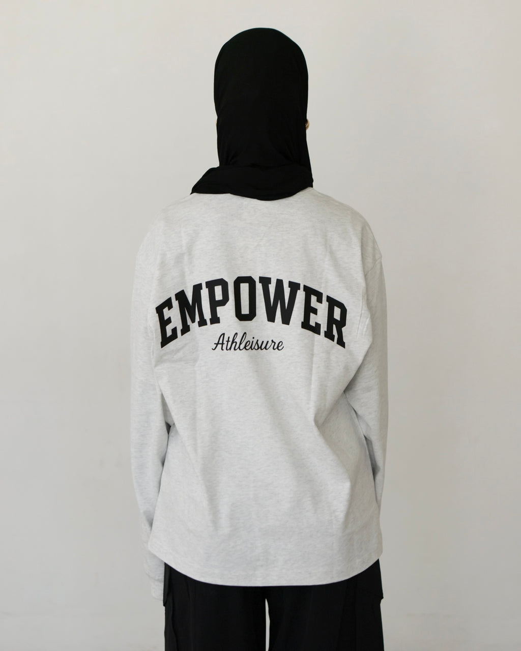 Relaxed Long Sleeve Top Grey