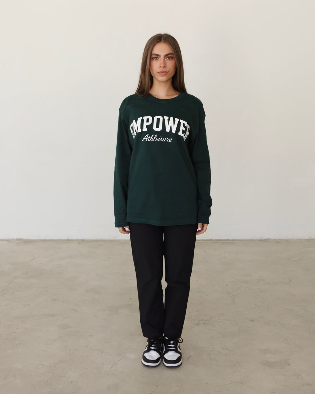 Casual Long Sleeve Top Green