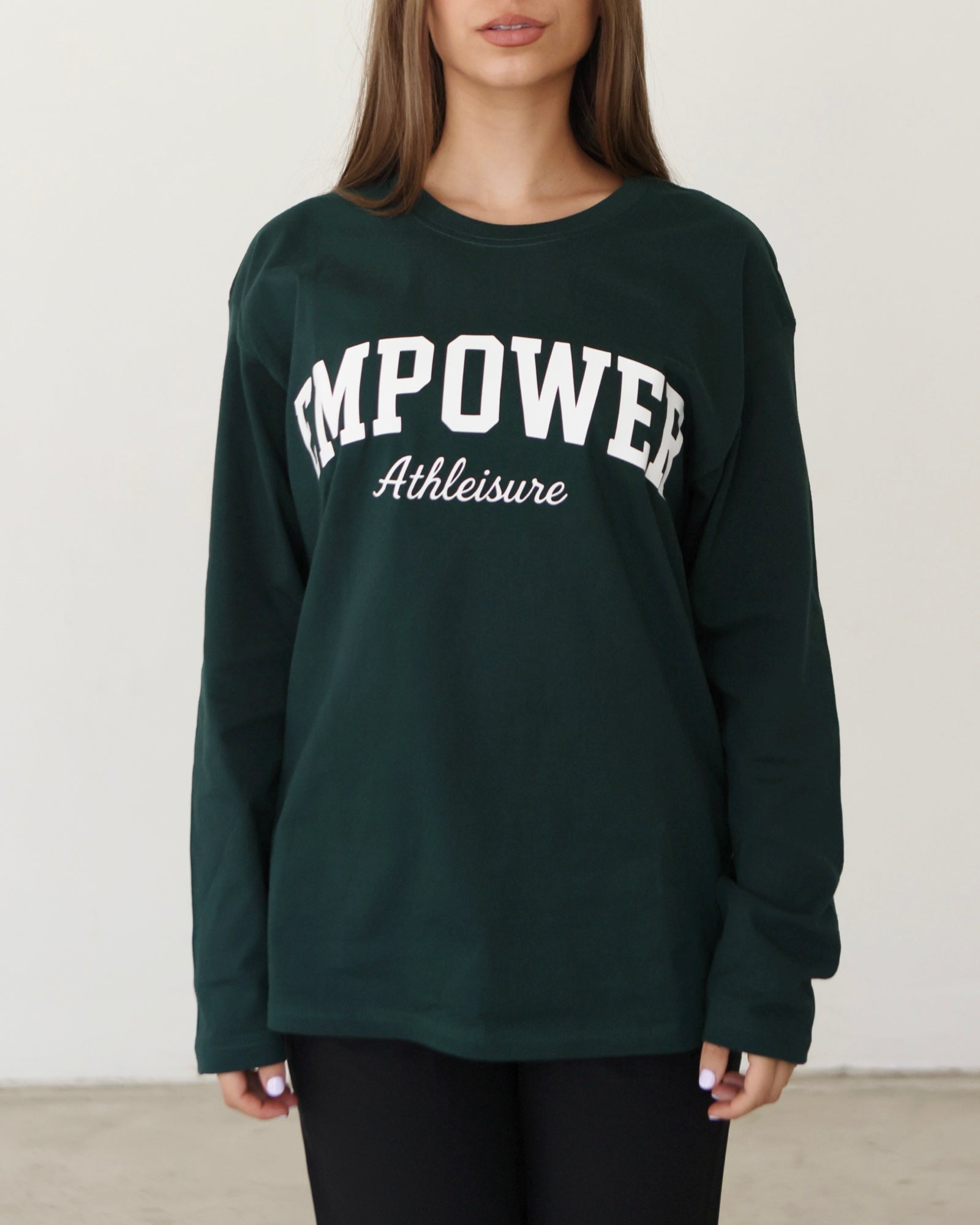 Casual Long Sleeve Top Green