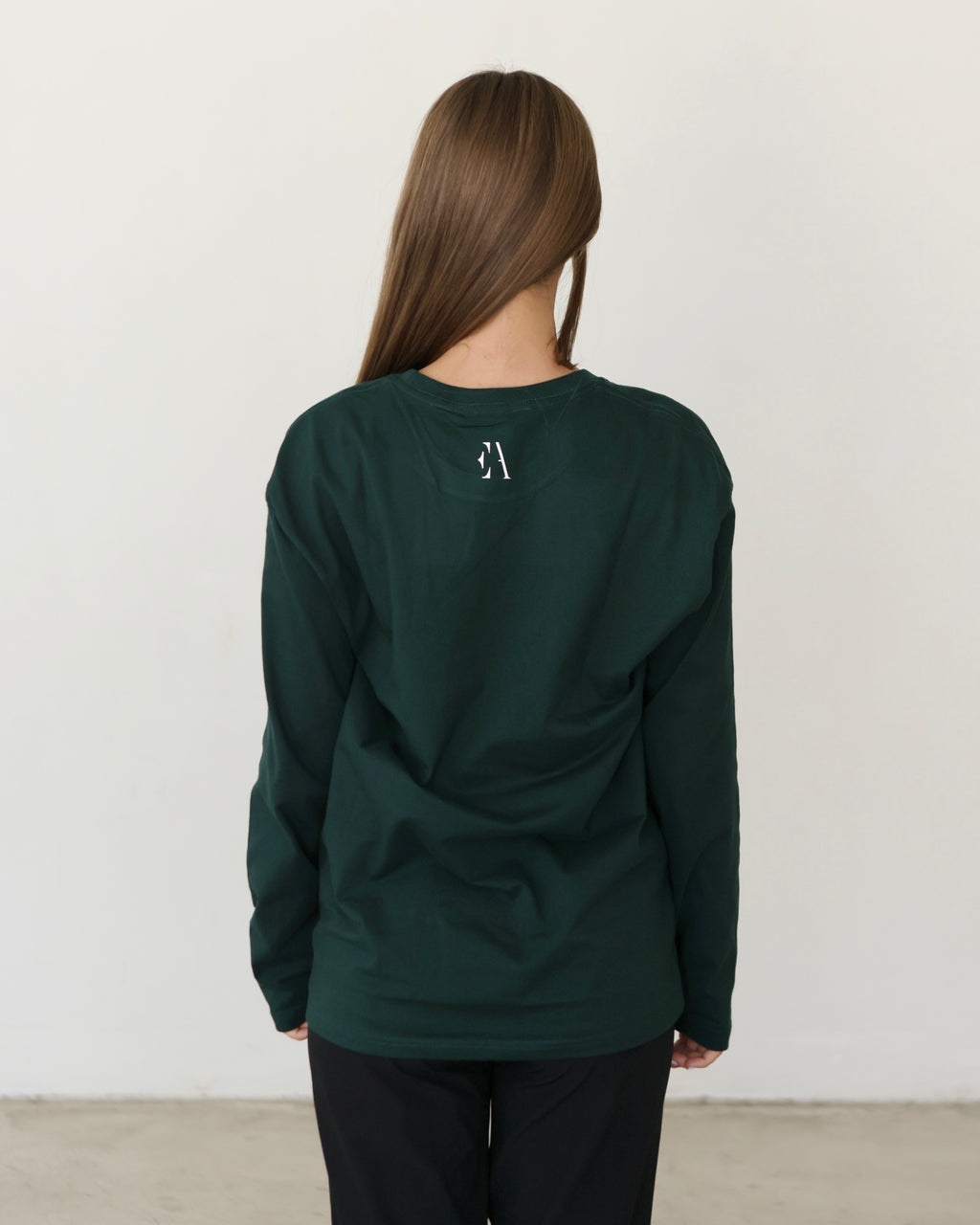 Casual Long Sleeve Top Green