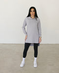 Essential Half-Zip Top Grey
