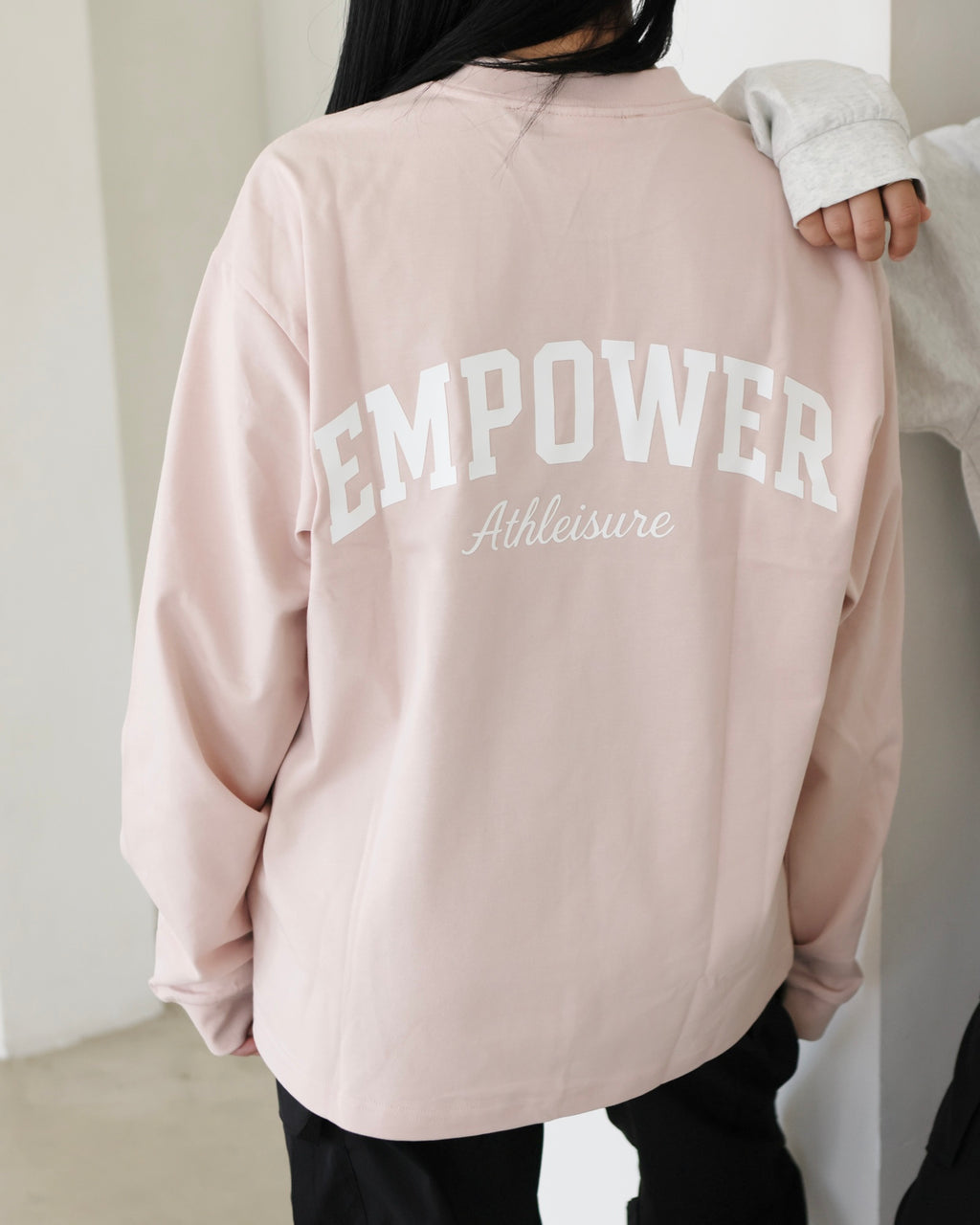 Relaxed Long Sleeve Top Pink